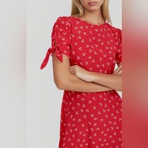 Red Faithfull the Brand Emilia Midi Dress